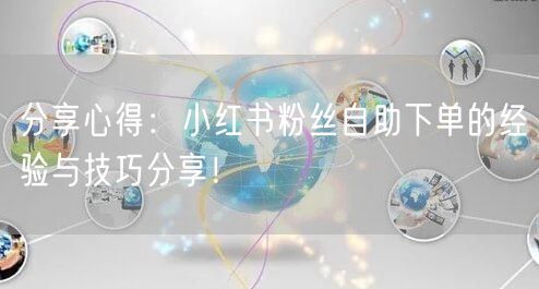 分享心得:小红书粉丝自助下单的经验与技巧分享!